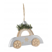 Игрушка елочная 7см KOOPMAN Машинка дерево золотой/серебряный DH8063040