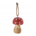 Игрушка елочная 7см KOOPMAN Гриб дерево красный A68120150