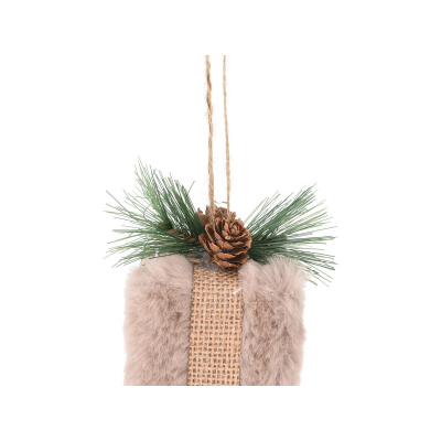 Игрушка елочная 6см KOOPMAN Подарок текстиль микс ABJ445130