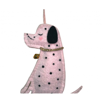 Игрушка елочная 11см MAGIC TIME Собака текстиль серый 95278