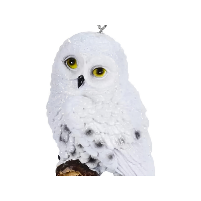 Игрушка елочная 10см KOOPMAN Сова пластик серебряный APF470000