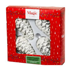 Набор украшений елочных MAGIC TIME ШИШКИ (8,5х5,5см) стекло серебро 90871