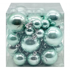 Набор шаров елочных MAGIC TIME 91412 пласт. 3-6см зел.микс 59шт/уп