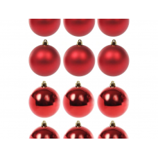 Набор шаров елочных MAGIC TIME (3см) пластик красный 90793 12шт/уп
