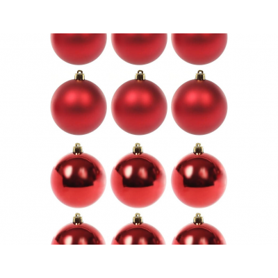Набор шаров елочных MAGIC TIME (3см) пластик красный 90793 12шт/уп