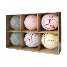 Набор шаров елочных 6см MAGIC TIME 95659 стекло микс 6шт/уп