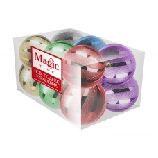 Набор шаров елочных 3см MAGIC TIME 90789 пластик микс 12шт/уп