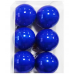 Набор шаров елочных 6см MAGIC TIME 92706 пластик синий 6шт/уп