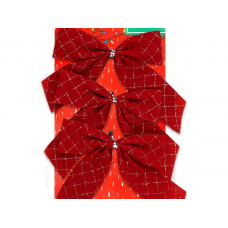 Набор украшений елочных MAGIC TIME БАНТ (10см) полиэстер красный 93272 3шт/уп