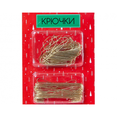 Крючок д/подвеса украшений MAGIC TIME 87161 металл золото 4см/50шт+6,2см/50шт