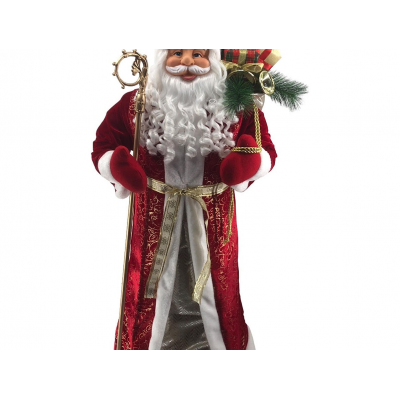Фигура новогодняя 120см MAGIC TIME Дед Мороз пластик/текстиль красный 93960