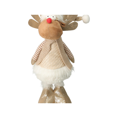 Фигура новогодняя 20см KOOPMAN Олень шампань GR9123300