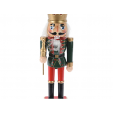 Фигура новогодняя 25см KOOPMAN Щелкунчик дерево красный AAE203730