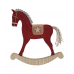 Фигура новогодняя 30см KOOPMAN Лошадка-качалка дерево микс GR9121300