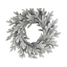 Венок рождественский MAX CHRISTMAS Версальский литой заснеженный 70см