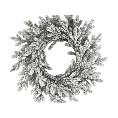 Венок рождественский MAX CHRISTMAS Версальский литой заснеженный 70см