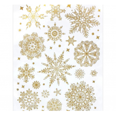 Украшение оконное 40x30см MAGIC TIME Золотые узоры ПВХ золотой 87525