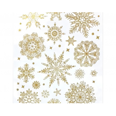 Украшение оконное 40x30см MAGIC TIME Золотые узоры ПВХ золотой 88373