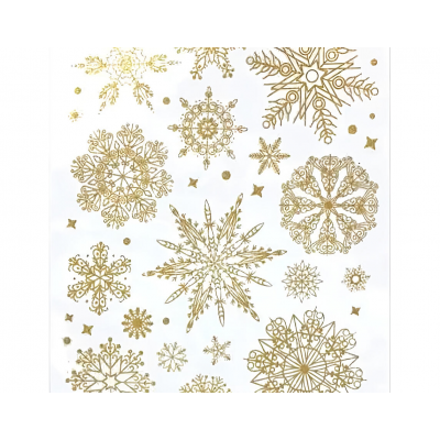 Украшение оконное 40x30см MAGIC TIME Золотые узоры ПВХ золотой 88373