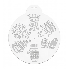 Трафарет пласт. MAGIC TIME 78062 Сапожок и варежка 25х25см