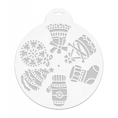 Трафарет пласт. MAGIC TIME 78062 Сапожок и варежка 25х25см