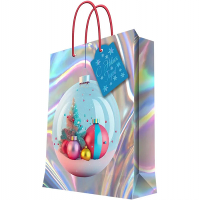 Пакет с голографией д/подарков MAGIC PACK 26x33см Нежные объятия 93127FE