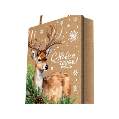 Пакет крафт д/подарков MAGIC PACK 18x23см Русская зима 93165FE