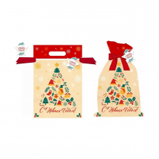 Мешок д/подарков 40х56см MAGIC PACK 89570 Елка беж.