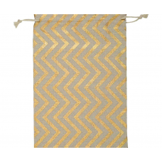 Мешок д/подарков 20х30см MAGIC PACK 81711 Линии золото