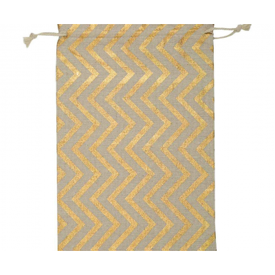 Мешок д/подарков 20х30см MAGIC PACK 81711 Линии золото