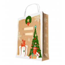Пакет крафт д/подарков MAGIC PACK 26x33см Письмо из сказки 93168FE