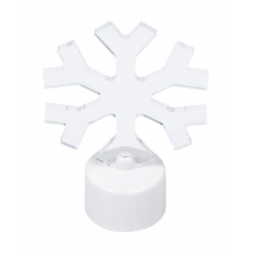 Фигурка LED 2D 9,8см NEON-LIGHT Снежинка пластик белый 501-055 от батареек