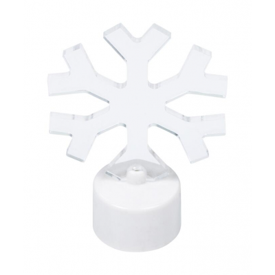 Фигурка LED 2D 9,8см NEON-LIGHT Снежинка пластик белый 501-055 от батареек