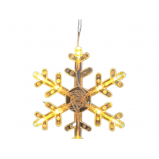 Фигурка LED на присоске Снежинка (16х18см) ПВХ т.белый от батар. арт.93409