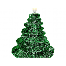 Статуэтка LED MAGIC TIME ЕЛКА (9,5х13см) фарфор зеленый + 3LR44 арт.92760