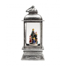 Лампион LED 24см NEON-LIGHT Рождество пластик серебряный с подстветкой 501-065