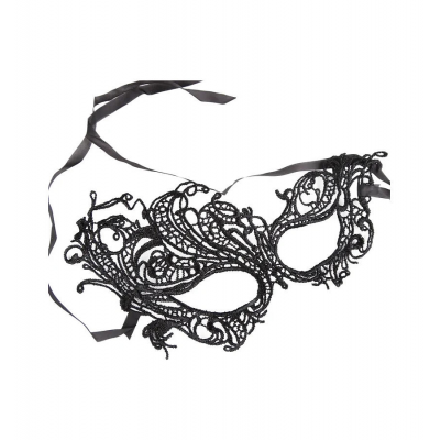 Маска карнавальная MAGIC TIME 88927 Плетение полиэст. черн.