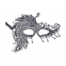 Маска карнавальная MAGIC TIME 88926 Гипюр полиэст. черн.