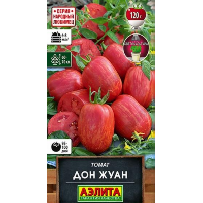 Томат ультраранний Дон Жуан - 20 семян (Серия Народный любимец, Аэлита)