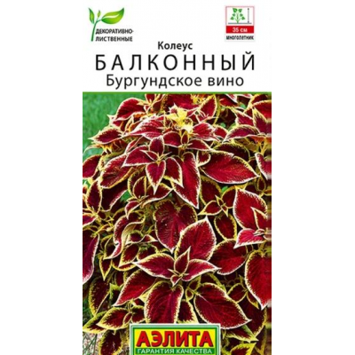Колеус балконный Бургундское вино, 5 семян (Аэлита)
