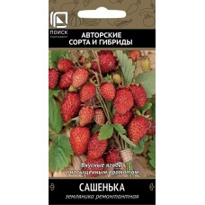 Земляника ремонтантная Сашенька, 100 cемян (серия Авторские сорта - Семена ПОИСК)