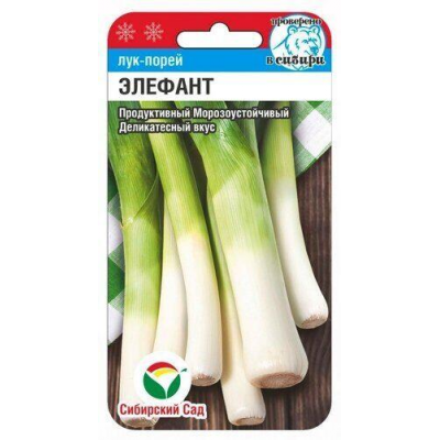 Лук-порей Элефант 0,5г (Сибирский Сад)