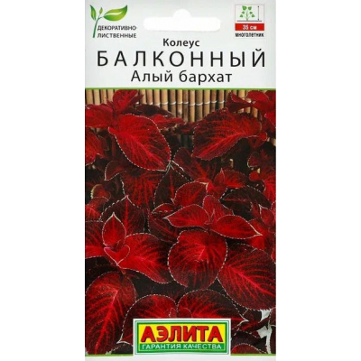 Колеус балконный Алый бархат, 5 семян (Аэлита)