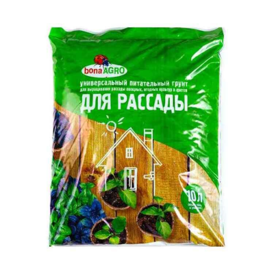 Грунт bonaAGRO для Рассады питательный (10л)