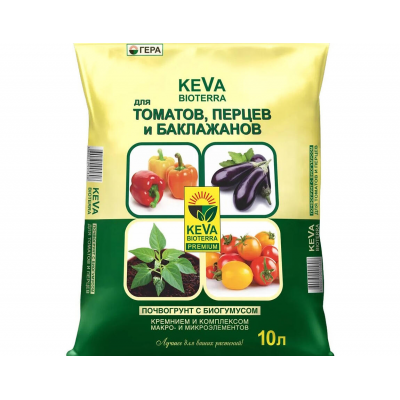 Грунт KEVA BIOTERRA для Томатов и перцев (10л)