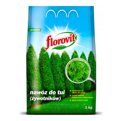 Удобрение FLOROVIT гранул. для Туй, мешок (1кг)