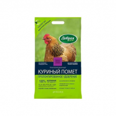 Удобрение Куриный помет ДОБРАЯ СИЛА органическое, гранулированное (5кг)