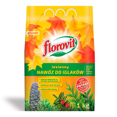 Удобрение FLOROVIT для Хвойных растений Осеннее, мешок (1кг)