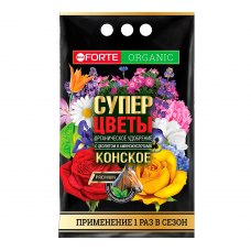 Удобрение Конское Премиум Органическое Супер Цветы BONA FORTE (2кг)