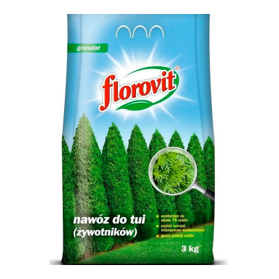 Удобрение FLOROVIT гранул. для Туй, мешок (3кг)